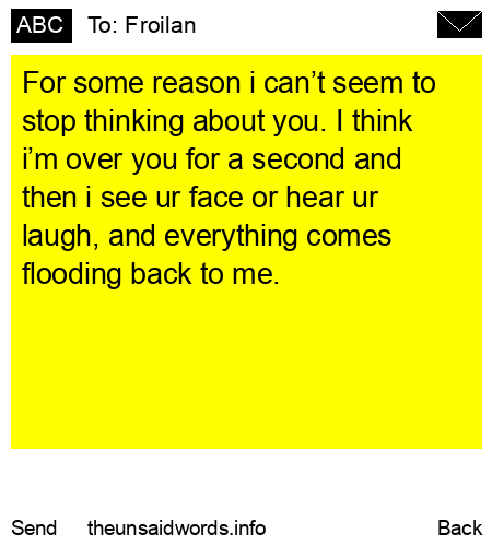 unsent message to Froilan