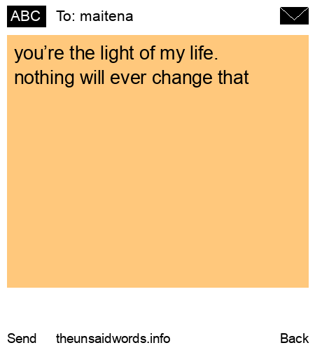 unsent message to maitena