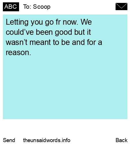 unsent message to Scoop