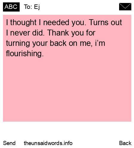 unsent message to Ej