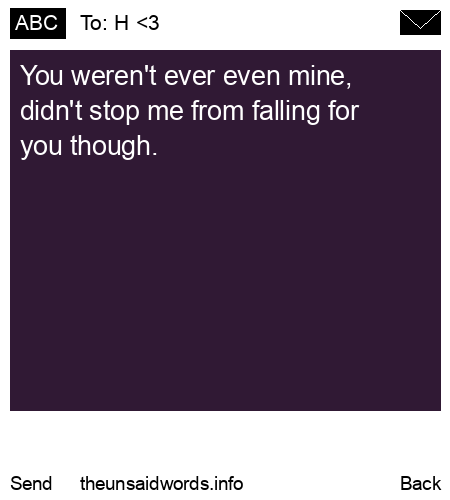 unsent message to H <3