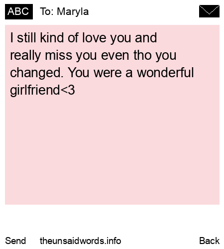 unsent message to Maryla
