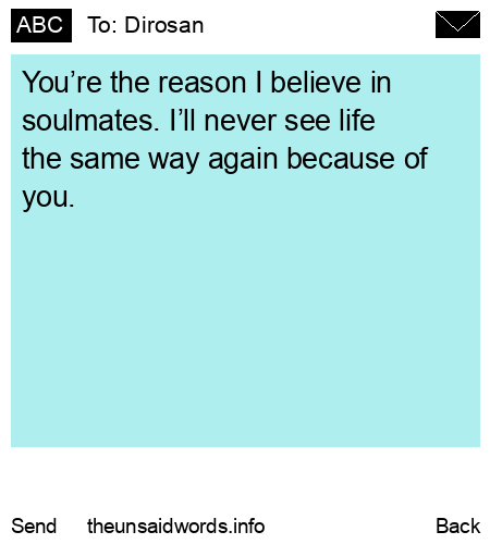 unsent message to Dirosan