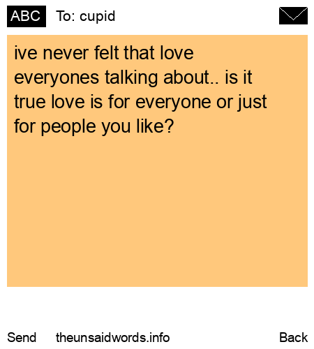unsent message to cupid