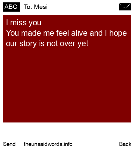 unsent message to Mesi