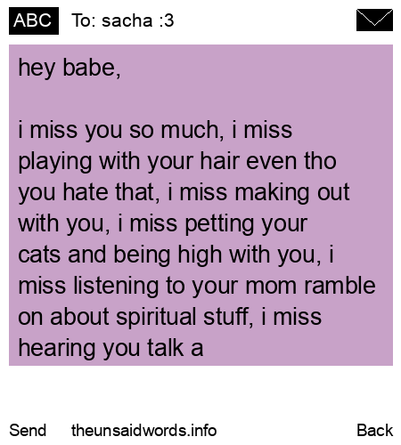 unsent message to sacha :3