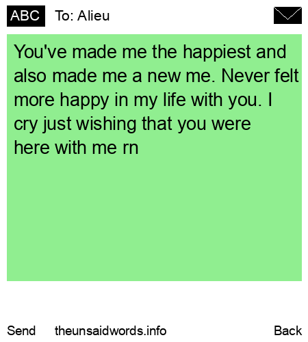 unsent message to Alieu