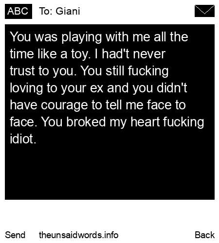 unsent message to Giani