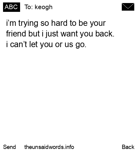 unsent message to keogh