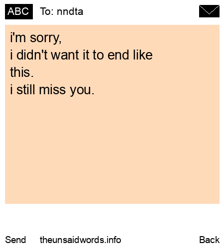 unsent message to nndta