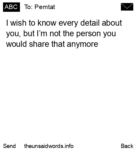unsent message to Pemtat