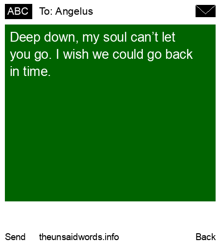 unsent message to Angelus