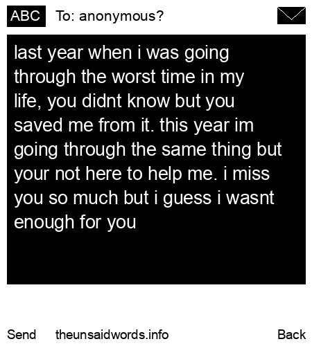 unsent message to anonymous?