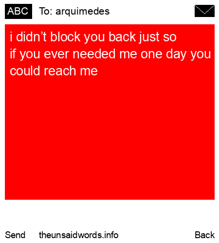 unsent message to arquimedes 