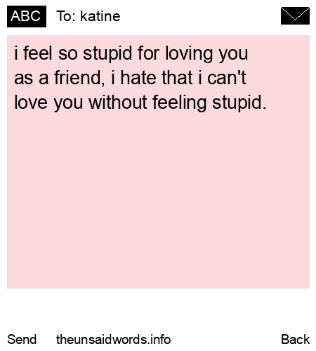 unsent message to katine