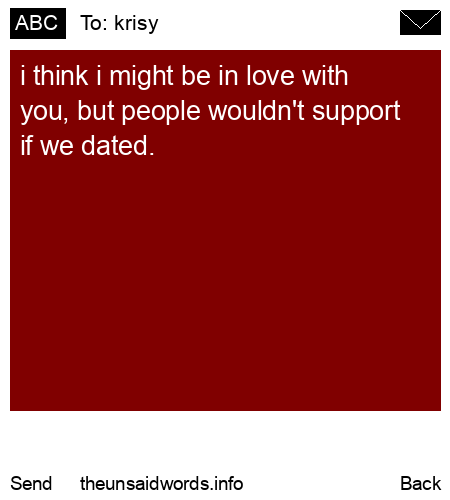 unsent message to krisy