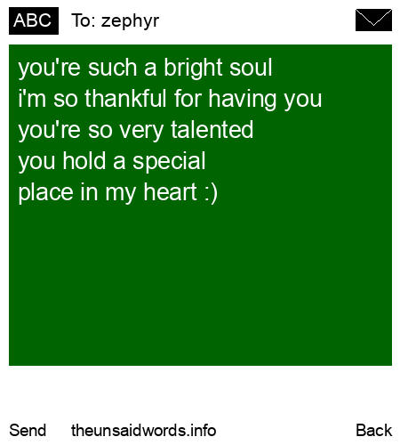 unsent message to zephyr