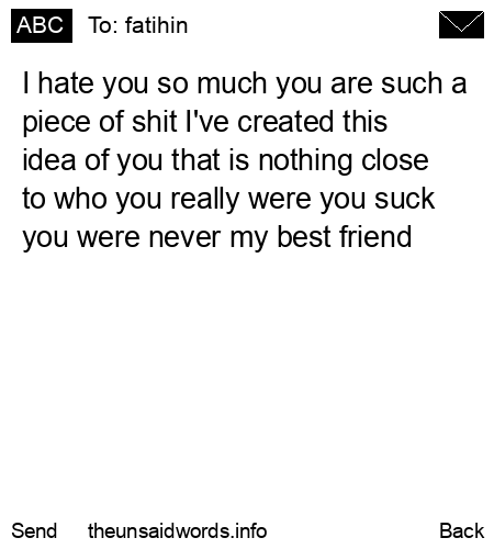 unsent message to fatihin