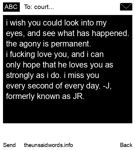 unsent message to court...