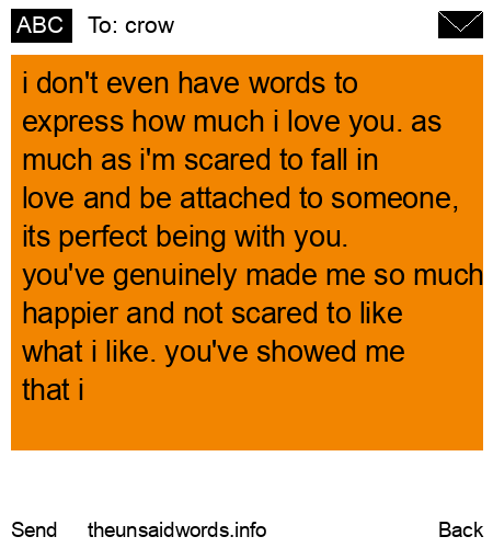 unsent message to crow
