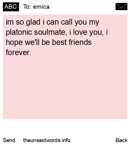 unsent message to emica