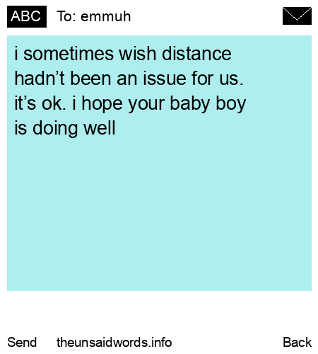 unsent message to emmuh