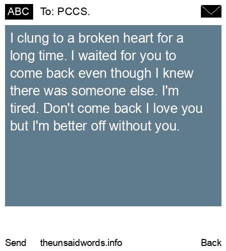 unsent message to PCCS.