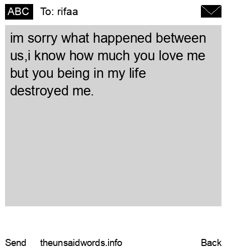 unsent message to rifaa
