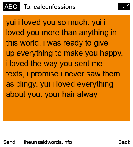 unsent message to calconfessions