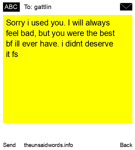 unsent message to gattlin