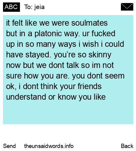 unsent message to jeia