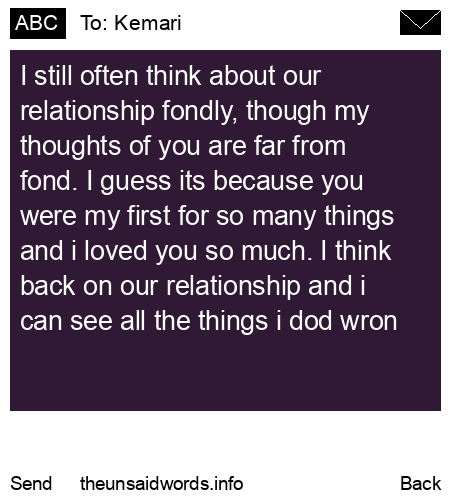 unsent message to Kemari