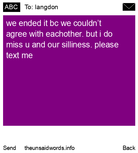 unsent message to langdon