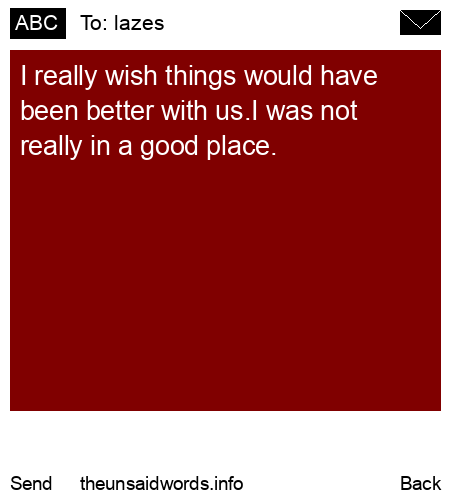 unsent message to lazes