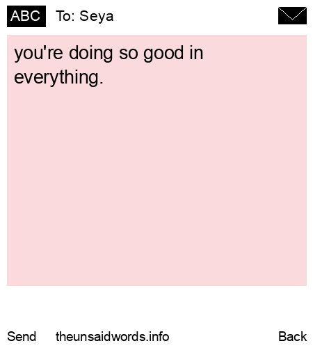 unsent message to Seya