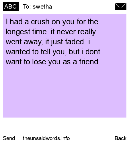 unsent message to swetha