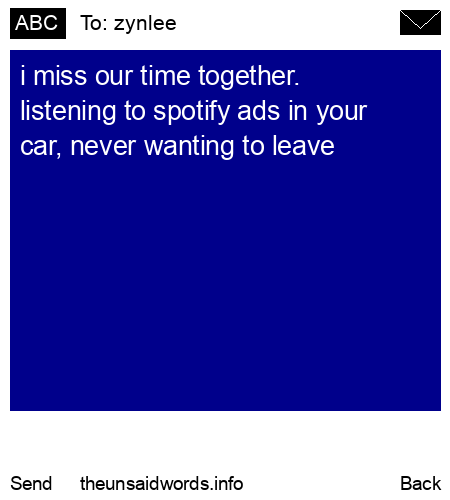 unsent message to zynlee