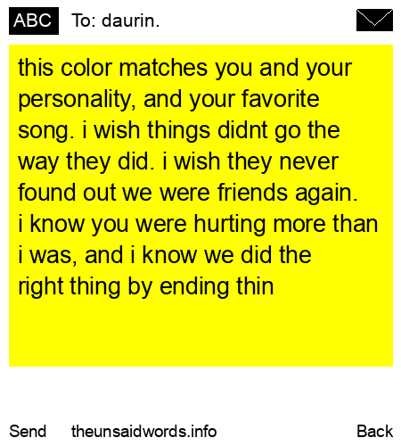 unsent message to daurin.