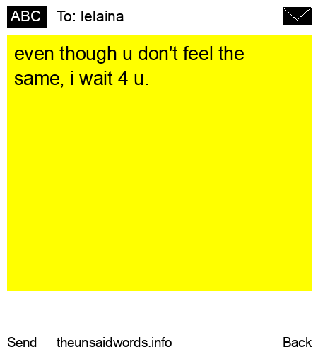 unsent message to lelaina