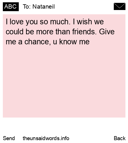 unsent message to Nataneil