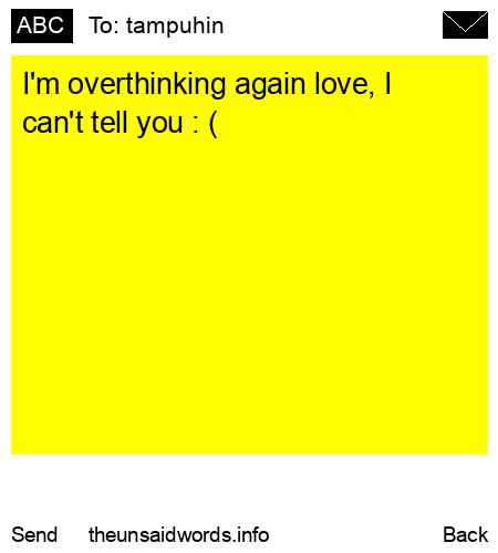 unsent message to tampuhin