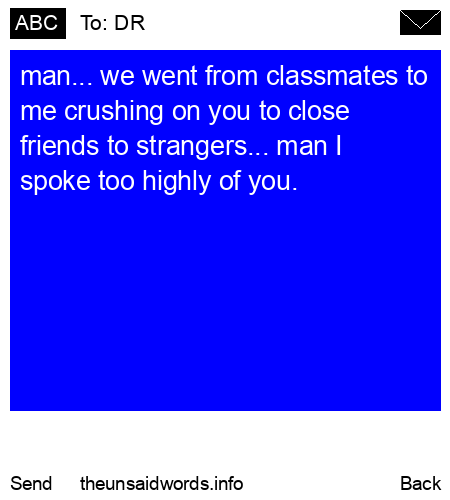 unsent message to DR