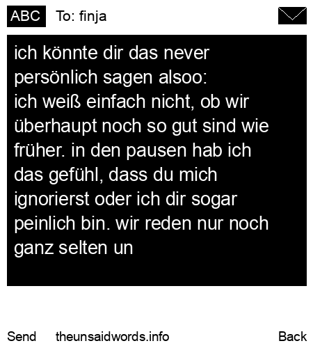 unsent message to finja