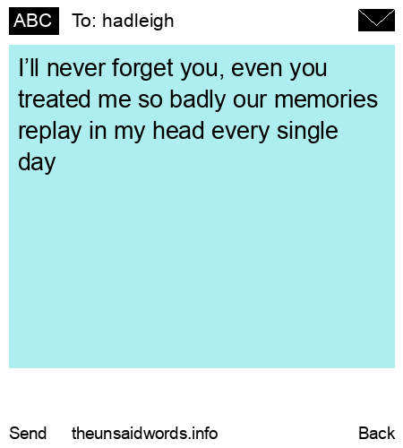 unsent message to hadleigh