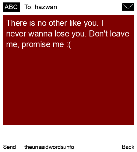 unsent message to hazwan