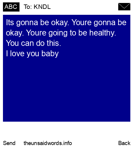 unsent message to KNDL