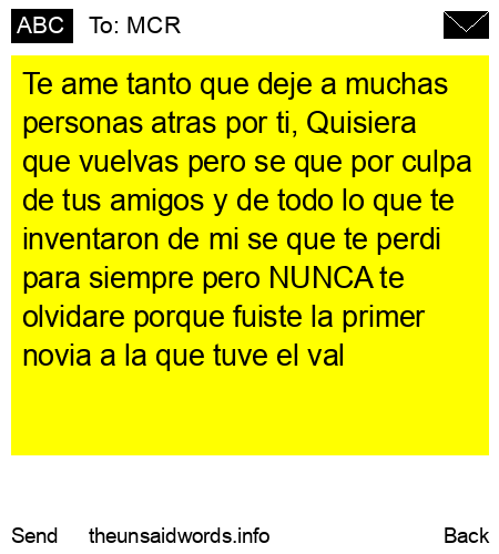 unsent message to MCR