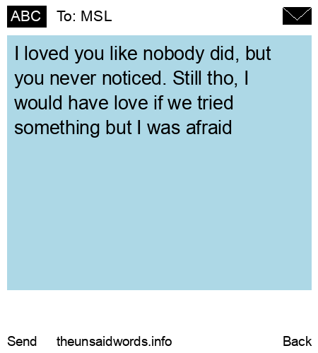 unsent message to MSL