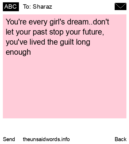 unsent message to Sharaz