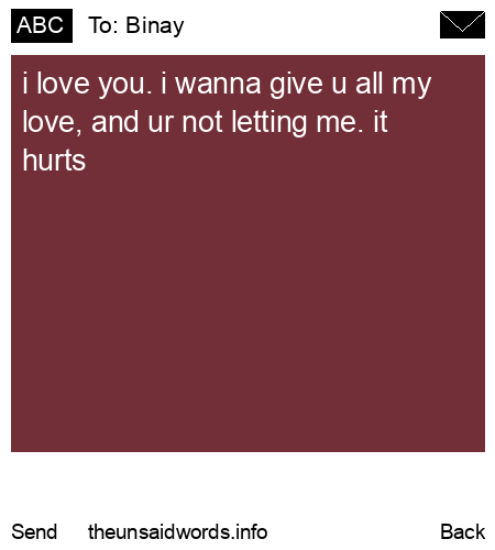 unsent message to Binay
